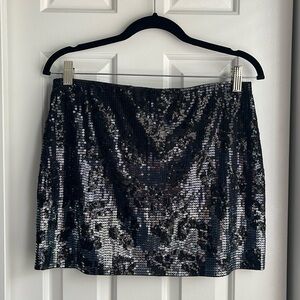 Sequin express mini skirt